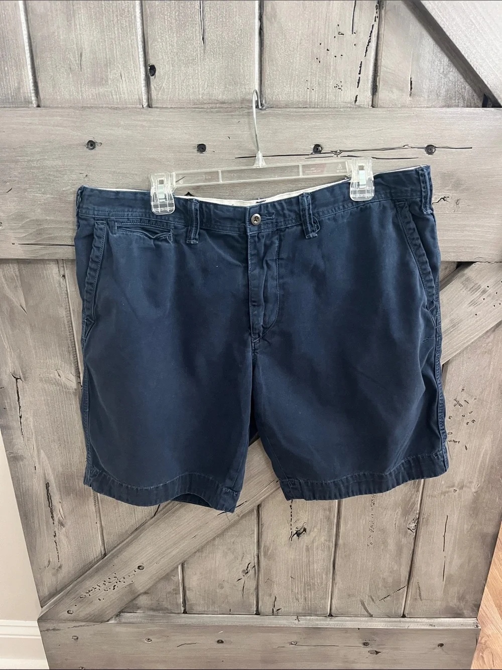 Men's Classic Navy Cotton Shorts
